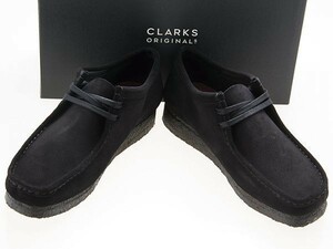 新品/CLARKS ORIGINALS/クラークス オリジナルズ/WALLABEE/ワラビー/BLACK SUEDE/ブラック スエード/黒/26155519/26.0cm