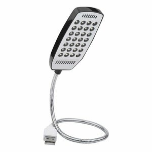 【vaps_5】28LED フレキシブル USBライト 《ブラック》 角度調整 卓上ライト 照明 アーム スタンドライト 読書灯 ブックライト 送込