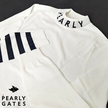 ☆新品正規品 PEARLYGATES/パーリーゲイツ カシミヤタッチ モックネックニットプルオーバーsize6(LL) カシミヤの様な極上の着心地!!_画像1