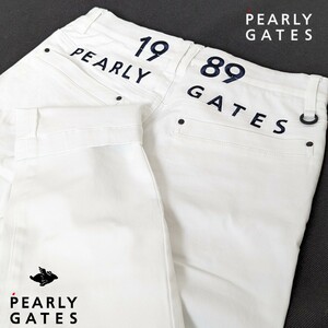 ★新品正規品秋物 PEARLYGATES/パーリーゲイツメンズツイル ハイパワーコットンストレッチパンツ 6(LL) 秋 冬 春ロングシーズン対応