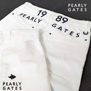 ★新品正規品秋冬PEARLYGATES/パーリーゲイツメンズツイル ハイパワーコットンストレッチパンツ 4(M) 秋 冬 春ロングシーズン対応