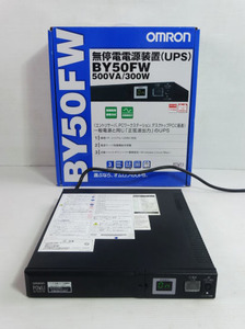 OMRON オムロン ■ BY50FW UPS 無停電電源装置 500VA/300W 100V 通電OK ■ 管43746