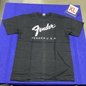 SR14C1. デザインTシャツ XLサイズ　Fender ① フェンダー　半袖Tシャツ バンドTシャツ ロックTシャツ