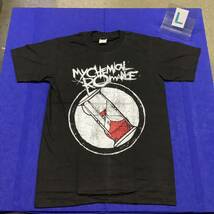 SR14B1. バンドデザインTシャツ　Lサイズ　My Chemical Romance ① マイケミカルロマンス　半袖Tシャツ_画像1