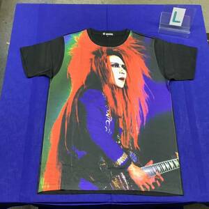 DBR7B2. バンドデザインTシャツ Lサイズ　HIDE ④ ヒデ X JAPAN 半袖