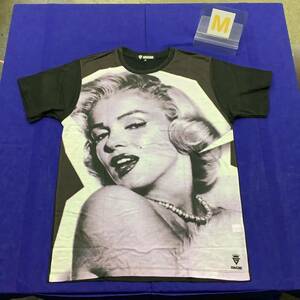 DBR7A2. デザインTシャツ　Mサイズ　Marilyn Monroe ③ マリリンモンロー　半袖 黒
