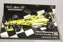 MINICHAMPS 1/43 ジョーダン EJ10 佐藤琢磨 1st F1 へレステスト 2000_画像2