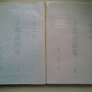 子規書簡集 : 子規遺稿  上下冊  明治40年初版 正岡子規著 ; 高浜虚子編の画像1