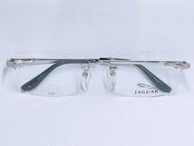 6B11 メガネ メガネフレーム 眼鏡 JAGUAR ジャガー ブランド チタン 軽量 20g フチなし 金属 メンズ 男性 女性 レディース シンプル 銀_画像10