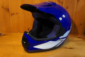 [ очень редкий ] Yamaha off-road шлем стробоскоп цвет синий размер :M DT230 LANZA Lanza цвет 