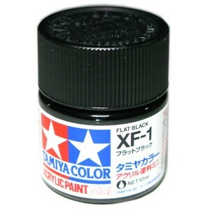 タミヤカラー（XF-1） フラットブラック　アクリル塗料ミニ タミヤ模型 即♪≫
