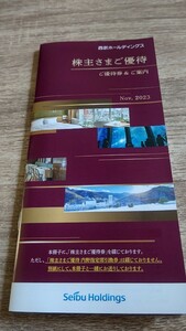 ■西武HD 株主優待1000株用冊子 1冊■プリンスホテルの高級レストラン「ハプナ」での食べ放題をお得に行っちゃおう♪