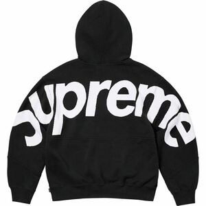 新品 Supreme 23AW Big Logo Jacquard Hooded Sweatshirt シュプリーム ビッグ ロゴ パーカー Black ブラック 黒 S Small