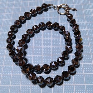 テラヘルツ 8mm スターカット マンテル留め ネックレス ステンレス