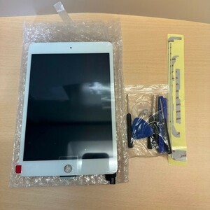 y111403m　訳あり　Kayyoo iPad Mini 4 2015年モデル フロントパネル 液晶パネル ディスプレイスクリーン タッチパネル 修理パーツ