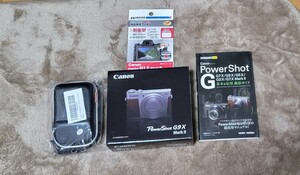 新品即決！ 付属品多数付き！ Canon コンパクトデジタルカメラ PowerShot G9 X Mark II ブラック　