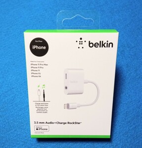 Belkin Lightning 3.5mmAudio＋Charge Rockstar ベルキン社 ライトニングオーディオ変換