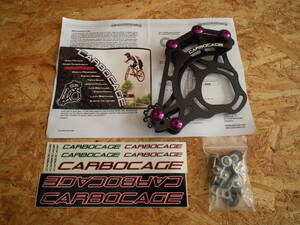 CARBOCAGE チェーンガイド ISCG-05 36-38T パープル (チェーンデバイス CARBON カーボン カーボケージ MTB トレイル 4X KCNC)