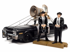  auto world 1/18 1974 Dodge Monaco blue s Mobil " blues Brothers " figure attaching 