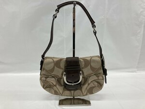 COACH コーチ シグネチャーキャンバスショルダーバッグ H0873-13042【BKAB7039】