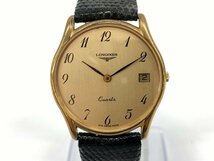 LONGINES　ロンジン　腕時計　SS/革　クォーツ　974.6502　20805243　不動品【BKAG7058】_画像1