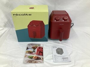 recolte　レコルト　Air Oven　エアーオーブン　レッド　RAO-1　箱付き　通電〇【BKAO5022】