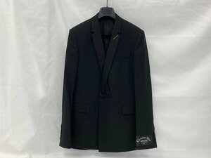 DIOR ディオール 18AW アトリエラペルクロステーラードジャケット ブラック 833C279M4326 サイズ48【BKAP5056】