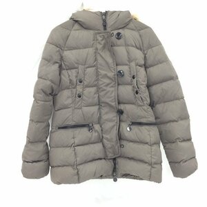 MONCLER モンクレール　ダウンジャケット　レディース　 コヨーテフード付き　ベルト付属　サイズ1【BKAB5019】