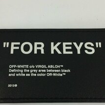 OFF-WHITE　オフホワイト　レザー　キーリング　箱付き【BKAE2021】_画像8