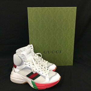 GUCCI グッチ ライトン ハイ トップ スニーカー 230925 サイズ６【BKAR5006】