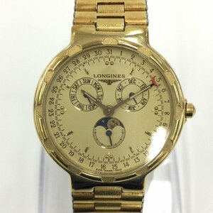 LONGINES　ロンジン　腕時計　コンクエスト　 トリプルカレンダー　ムーンフェイズ　24922315　不動品【BKAV6054】