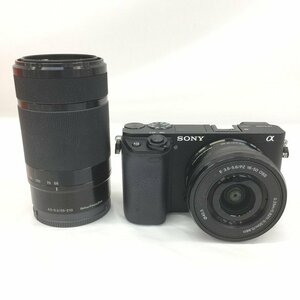 SONY　ソニー　α 6400 + E PZ 16-50/3.5-5.6 OSS + E 55-210/4.5-6.3 OSS　通電確認済み【BKAZ7019】