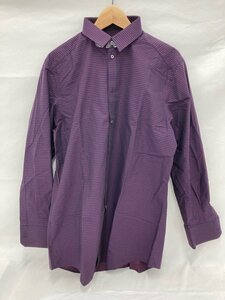 DOLCE&GABBANA ドルチェ&ガッバーナ Yシャツ 紫×チェック サイズ16 1/2 42 【BKAK5038】
