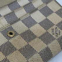 LOUIS VUITTON ルイヴィトン 財布 ダミエアズール ポルトフォイユサラ N61735/MI1057【BJBB6045】_画像10