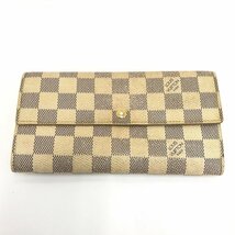 LOUIS VUITTON ルイヴィトン 財布 ダミエアズール ポルトフォイユサラ N61735/MI1057【BJBB6045】_画像1