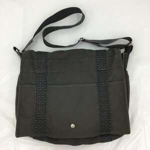 Hermes エルメス　バッグ　エールライン　バサス　ナイロン　グレー【BJBB3066】