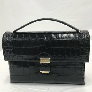 GIORGIO ARMANI ジョルジオアルマーニ　2wayバッグクロコ型押し　RN103723・CA37360　YE64A Y1C0105　袋付き【BKAC9021】