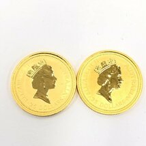 K24IG　オーストラリア　カンガルー金貨　1/4oz　5枚まとめ　総重量39.0g【BKAI6008】_画像5