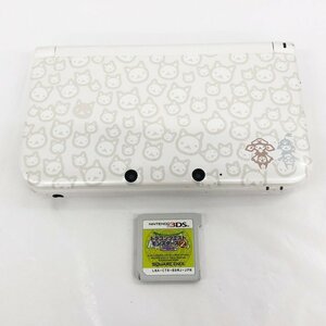 任天堂　NINTENDO 3DS LL 本体　ホワイト　初期化済/3DSソフト　ドラゴンクエストモンスターズ2　2点　おまとめ【BKAF5096】