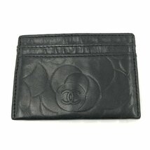 CHANEL シャネル カメリア カードケース 11747719 シール有【BJAT6067】_画像2