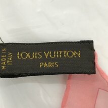 LOUIS VUITTON　ルイヴィトン　モノグラム　ピンク　シフォンスカーフ　表記タグ付き【BKAF9039】_画像8