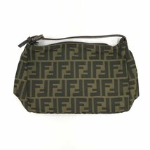 FENDI　フェンディ　ズッカ　アクセサリーポーチ　2440　8N0005-02-9【BKAH3009】_画像1