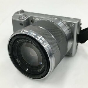 SONY ソニー ミラーレスデジタル一眼カメラ α NEX-5D シルバー キットレンズ：E16mm F2.8＋E18-55mm F3.5-5.6 OSS 説明書付【BKAH2014】