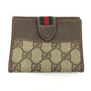 GUCCI　グッチ　シェリーライン　GGスプリーム　二つ折り財布　035・281・6208【BKAJ6028】