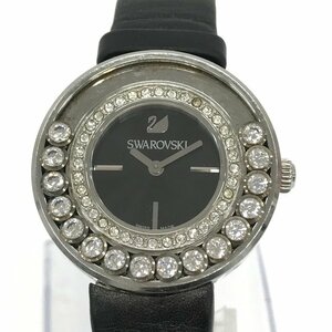 SWAROVSKI スワロフスキー　腕時計　ラブリークリスタルオーバージーン　1160306　SS/革　QUARTZ【BKAJ2070】