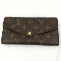 LOUIS VUITTON ルイ・ヴィトン モノグラム ポルトフォイユ・サラ M60531 イニシャル入り【BKAI3046】_画像1