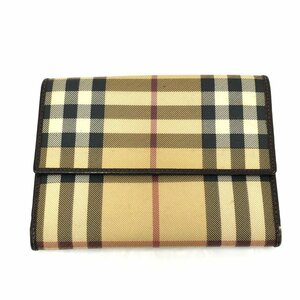 BURBERRY　バーバリー　二つ折り財布　ノバチェック【BKAL6046】