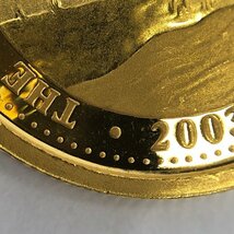 K24IG　オーストラリア　カンガルー金貨　1/10oz　2003　総重量3.1g【BKAO7042】_画像6
