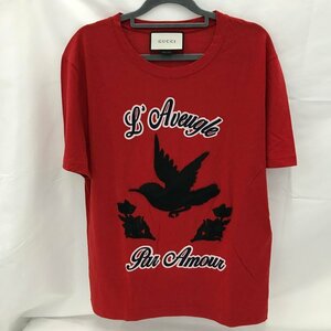 GUCCI グッチ　Tシャツ　赤 サイズS【BKAM9008】