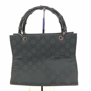 GUCCI グッチ ハンドバッグ バンブーライン 黒 002 1016 001998【BKAM6074】